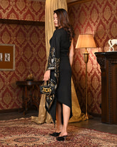 One-shoulder evening dress
